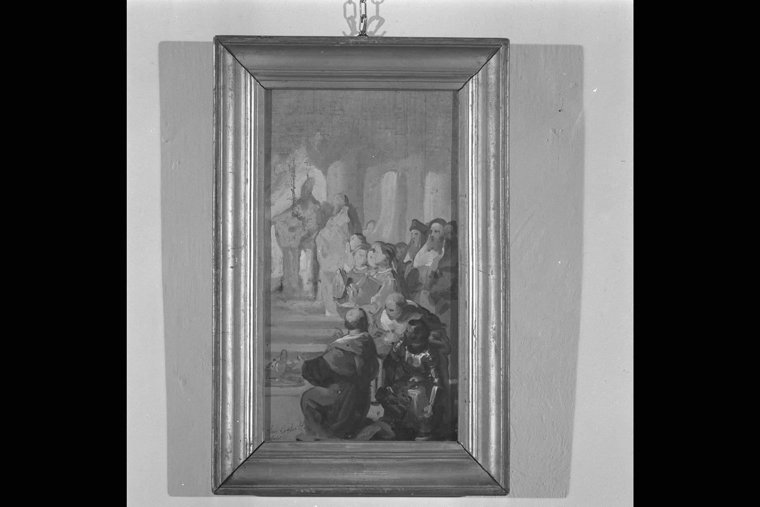 episodio storico (dipinto) di Coghetti Francesco (sec. XIX)