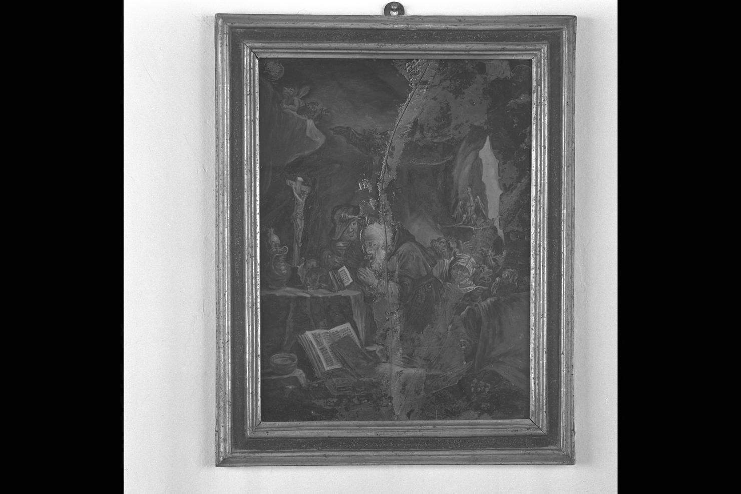 tentazioni di Sant'Antonio Abate (dipinto) - ambito fiammingo (sec. XVI)