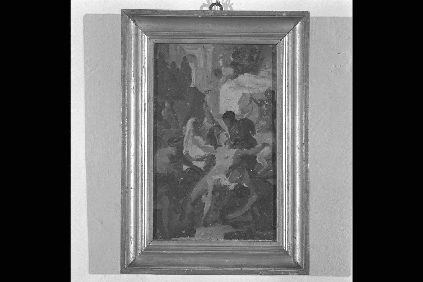 Martirio di San Lorenzo, martirio di San Lorenzo (dipinto) di Coghetti Francesco (sec. XIX)