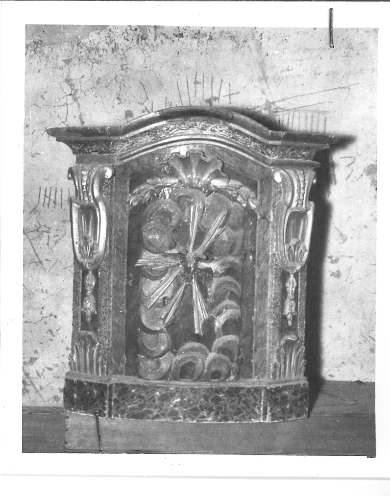 tabernacolo - a frontale architettonico - bottega marchigiana (sec. XVIII)