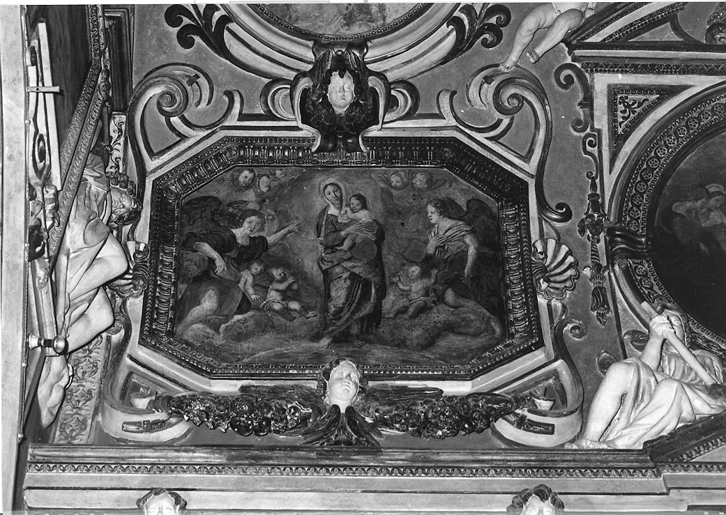 Madonna con Bambino (dipinto) di Zampieri Domenico detto Domenichino (sec. XVII)