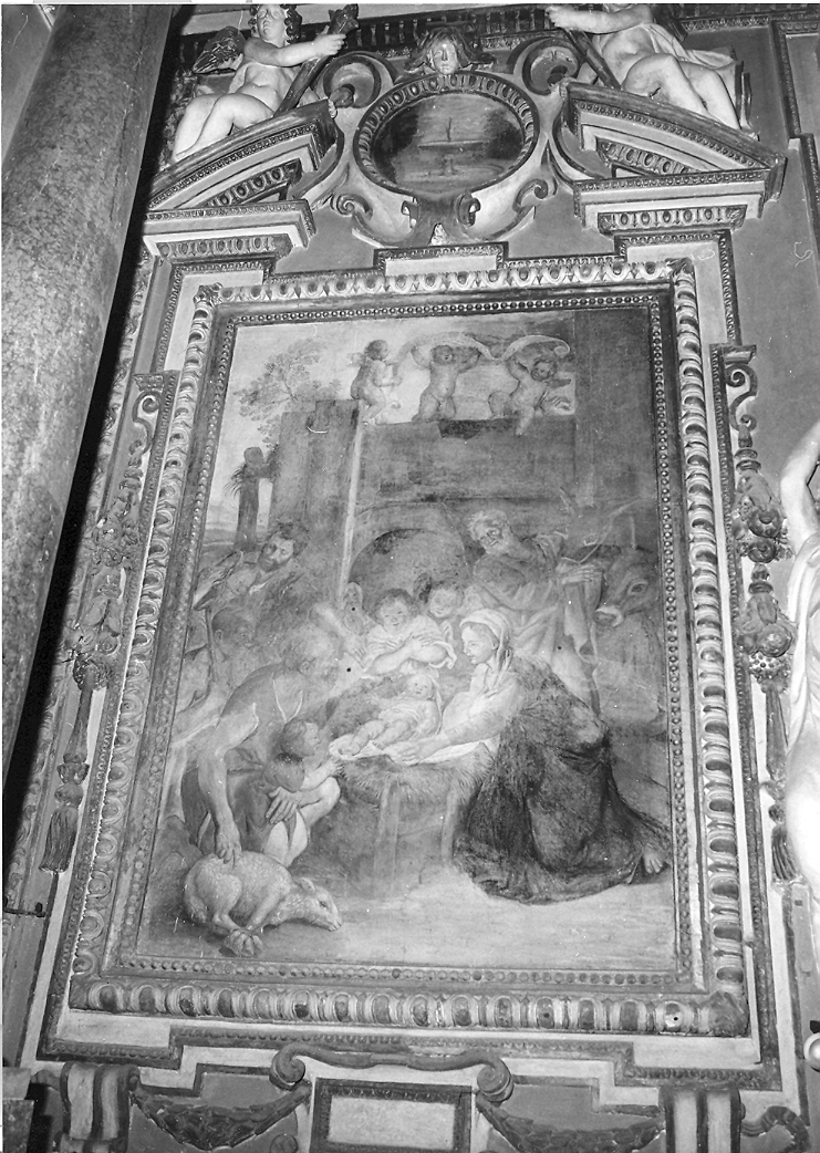 natività di Gesù (dipinto) di Zampieri Domenico detto Domenichino (sec. XVII)