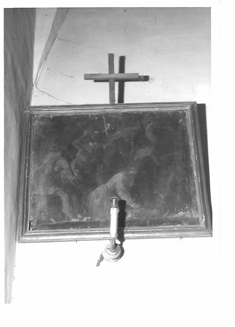 stazione III: Gesù cade sotto la croce la prima volta (dipinto, elemento d'insieme) - ambito marchigiano (fine/inizio secc. XVIII/ XIX)