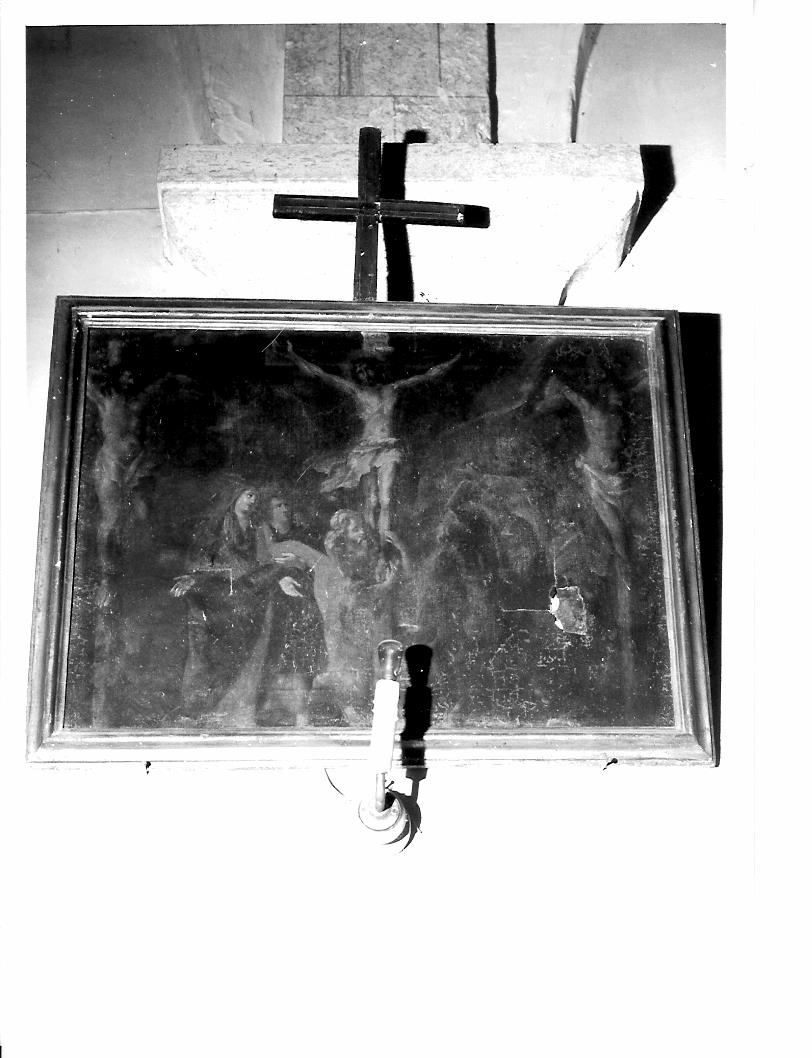 stazione XII: Gesù innalzato e morto in croce (dipinto, elemento d'insieme) - ambito marchigiano (fine/inizio secc. XVIII/ XIX)