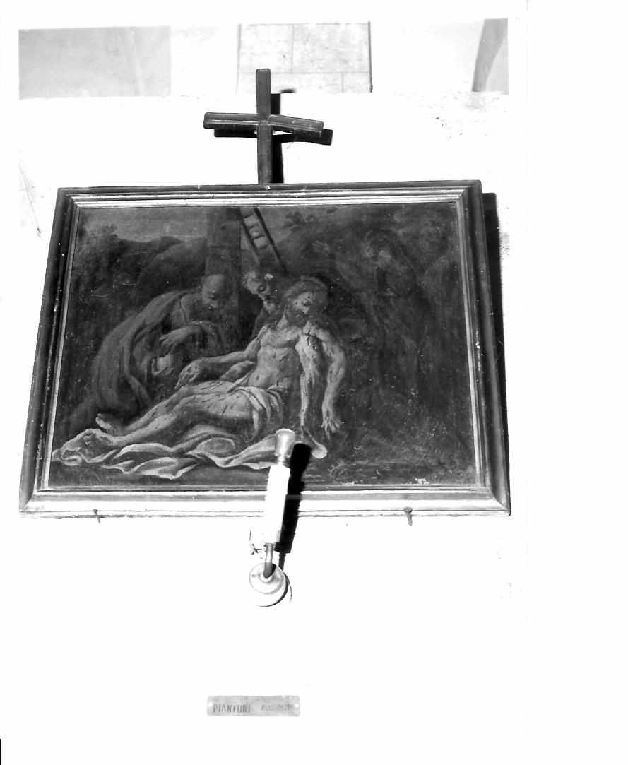 stazione XIII: Gesù deposto dalla croce (dipinto, elemento d'insieme) - ambito marchigiano (fine/inizio secc. XVIII/ XIX)