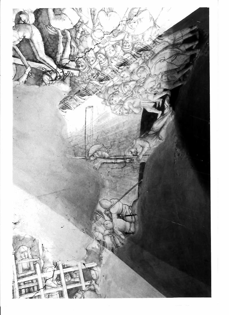 Massimilla ai piedi della croce di Sant'Andrea (dipinto, elemento d'insieme) di Salimbeni Lorenzo (e aiuti) (fine/inizio secc. XIV/ XV)