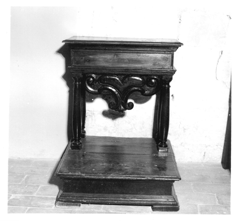 inginocchiatoio - bottega marchigiana (sec. XVIII)