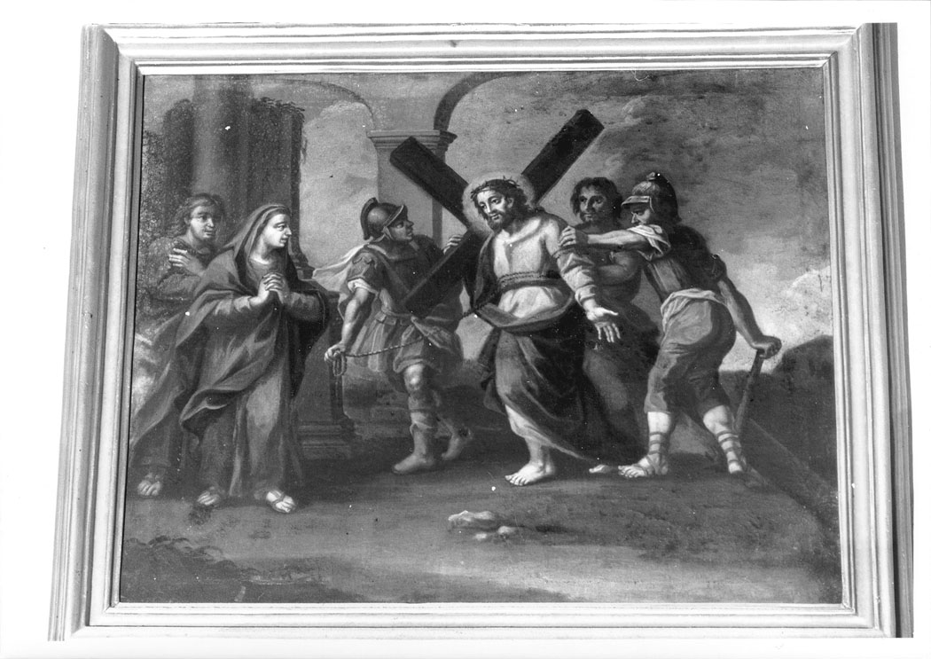 stazione I: Gesù condannato a morte (Via Crucis, elemento d'insieme) - ambito marchigiano (prima metà sec. XVIII)