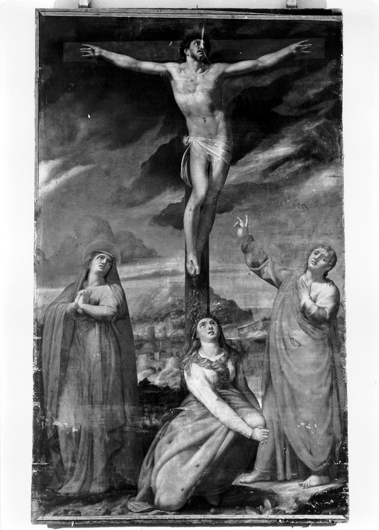 crocifissione di Cristo (dipinto) di Valeriano Giuseppe (sec. XVI)