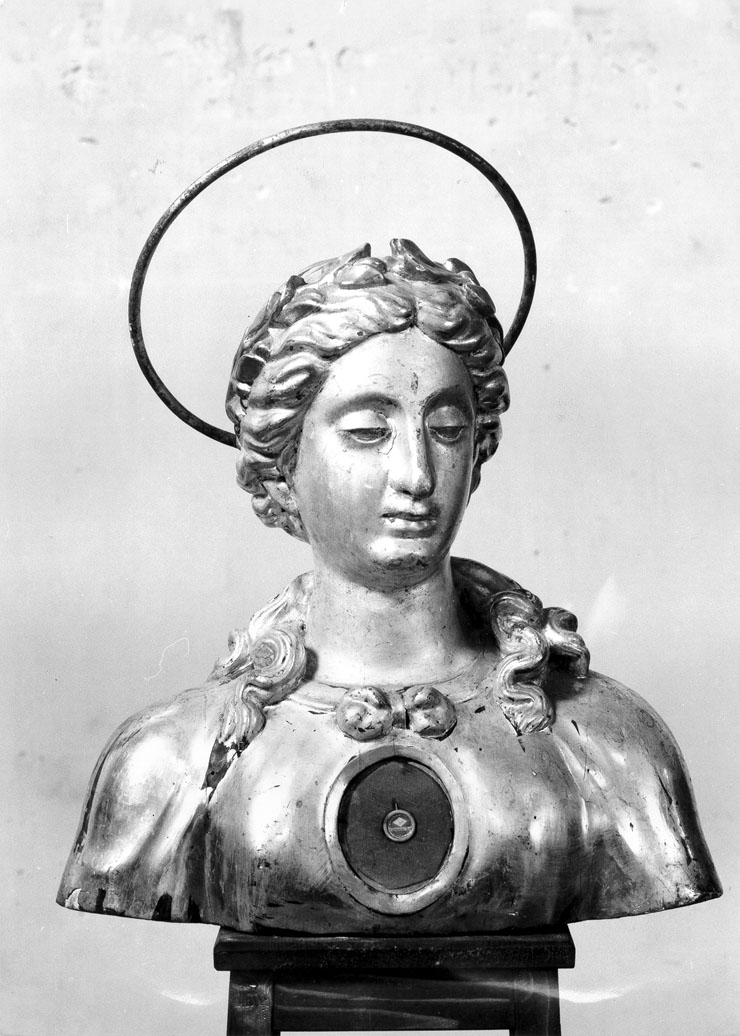 Santa martire (reliquiario - a busto) - bottega marchigiana (sec. XVII)