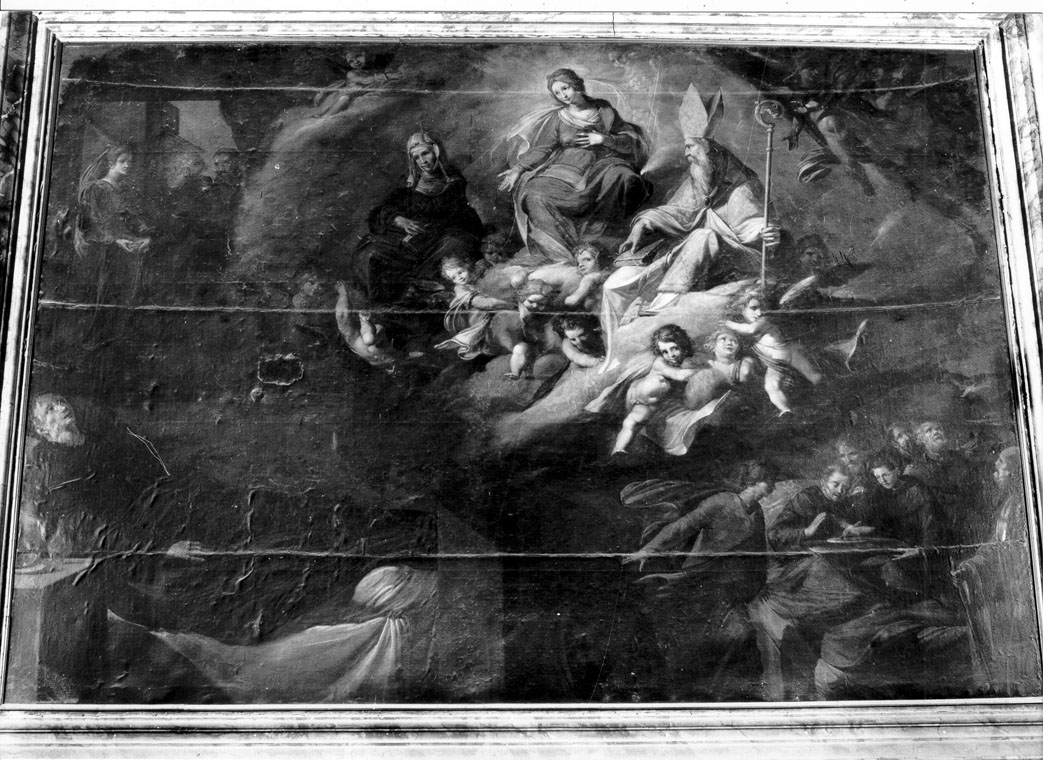 apparizione della Madonna a San Nicola da Tolentino (dipinto) di Foschi Giambattista (sec. XVIII)