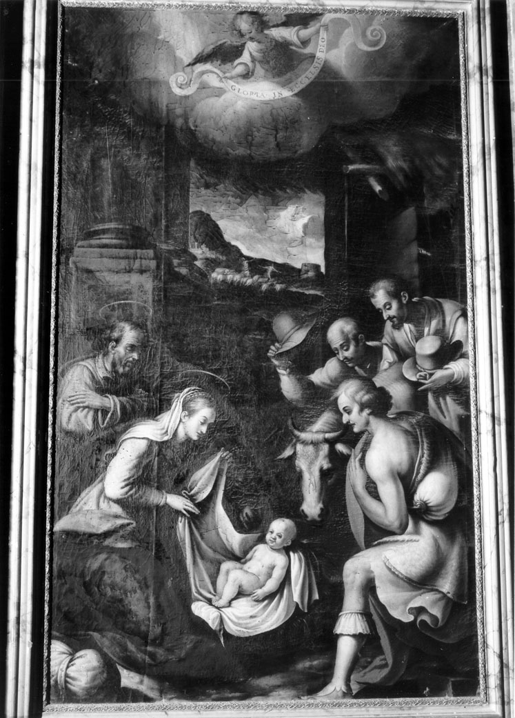 adorazione dei pastori (dipinto) di Malpiedi Domenico (attribuito) (sec. XVII)