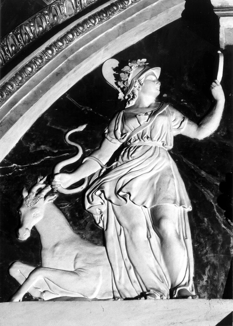 Prudenza (rilievo) di Pallotta Emidio, Latini Giovan Battista (sec. XIX)