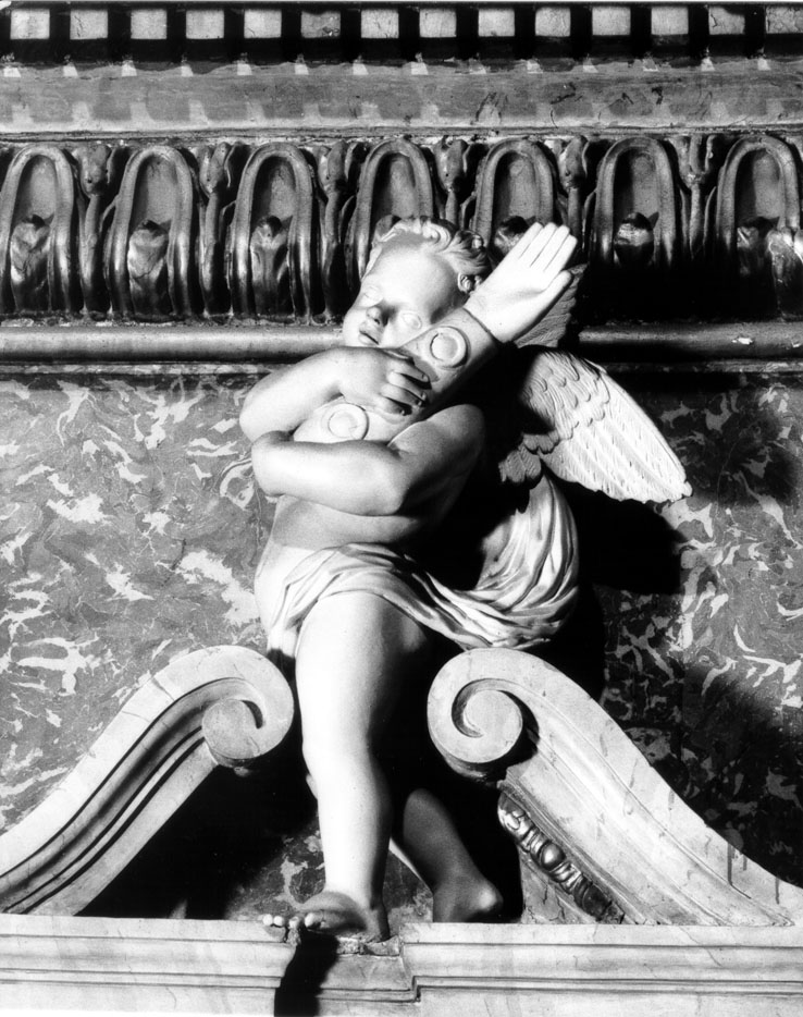 angelo (decorazione plastica) di Latini Giovan Battista (attribuito) (sec. XIX)