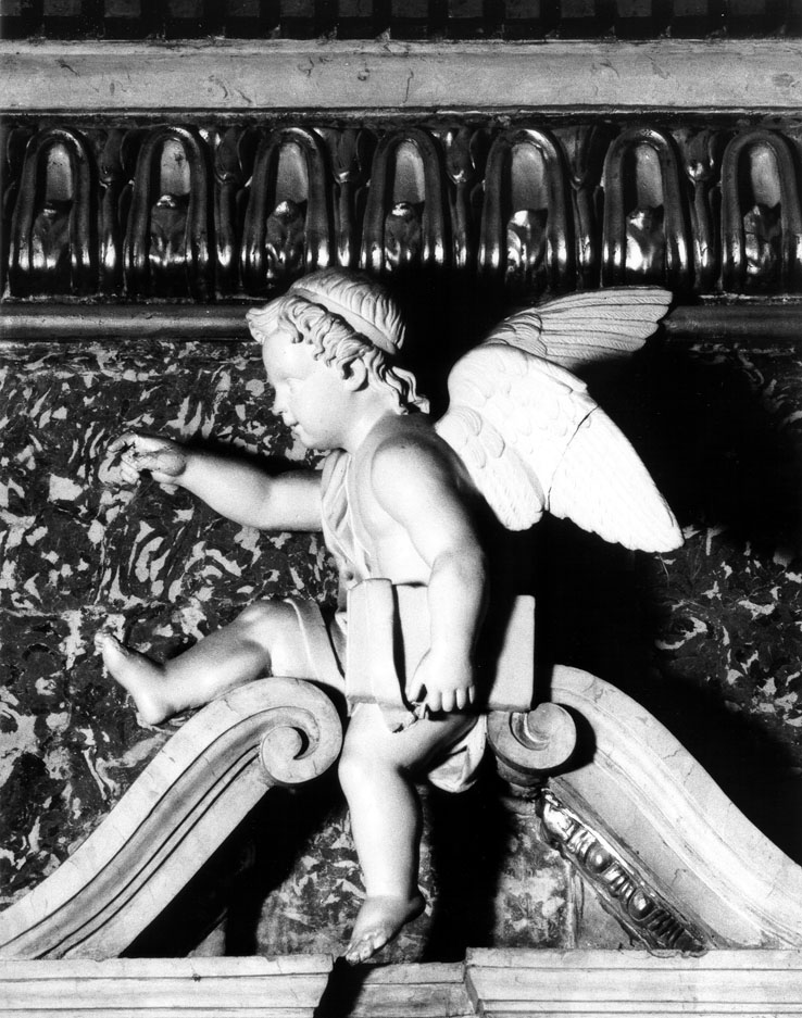 angelo (decorazione plastica) di Latini Giovan Battista (attribuito) (sec. XIX)