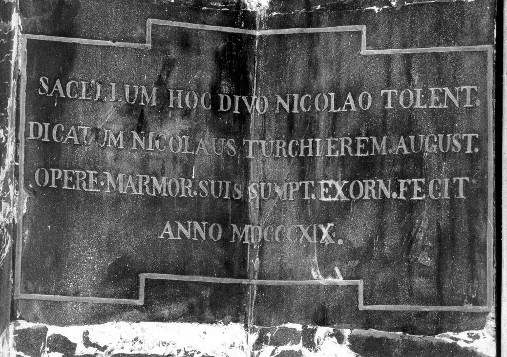 lapide - bottega marchigiana (sec. XIX)