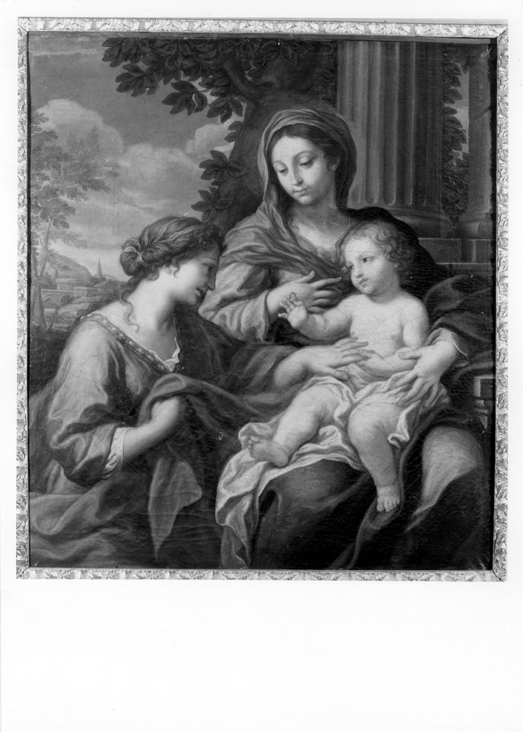 matrimonio mistico di Santa Caterina d'Alessandria (dipinto) di Ferri Ciro (attribuito) (sec. XVII)