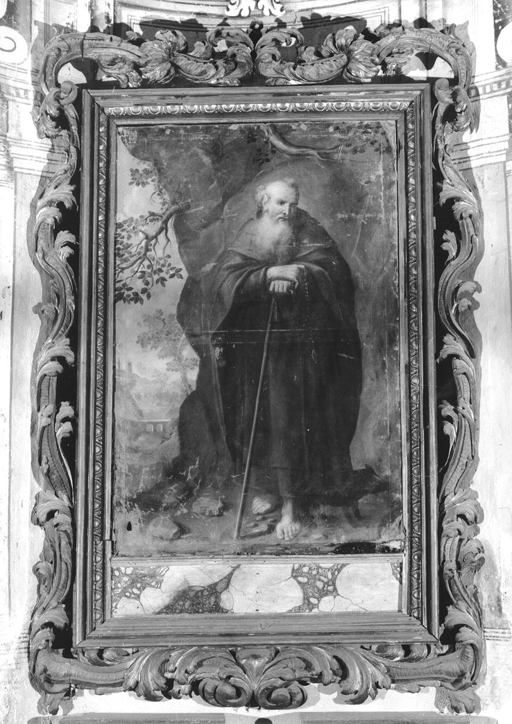 Sant'Antonio Abate (dipinto) di Bertuzzi Giovanni Ortensio (attribuito) (sec. XVII)