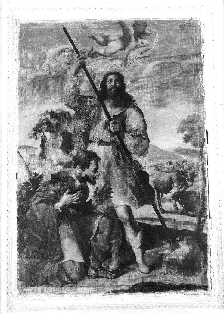 miracolo di Sant'Isidoro (dipinto) di Lazzarelli Giulio (attribuito) (sec. XVII)
