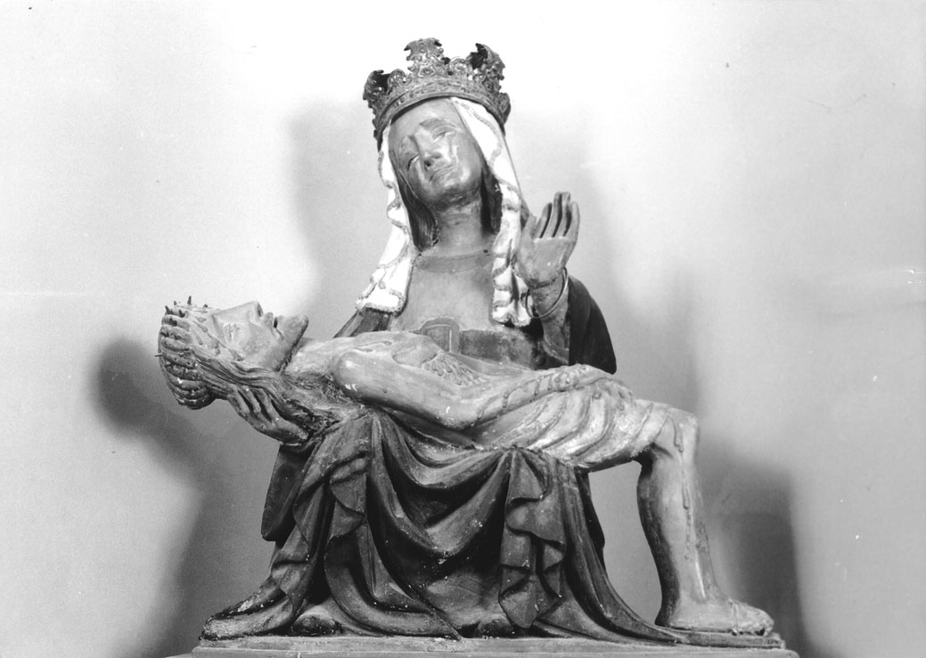 pietà (scultura) - bottega Italia settentrionale (seconda metà sec. XIV)