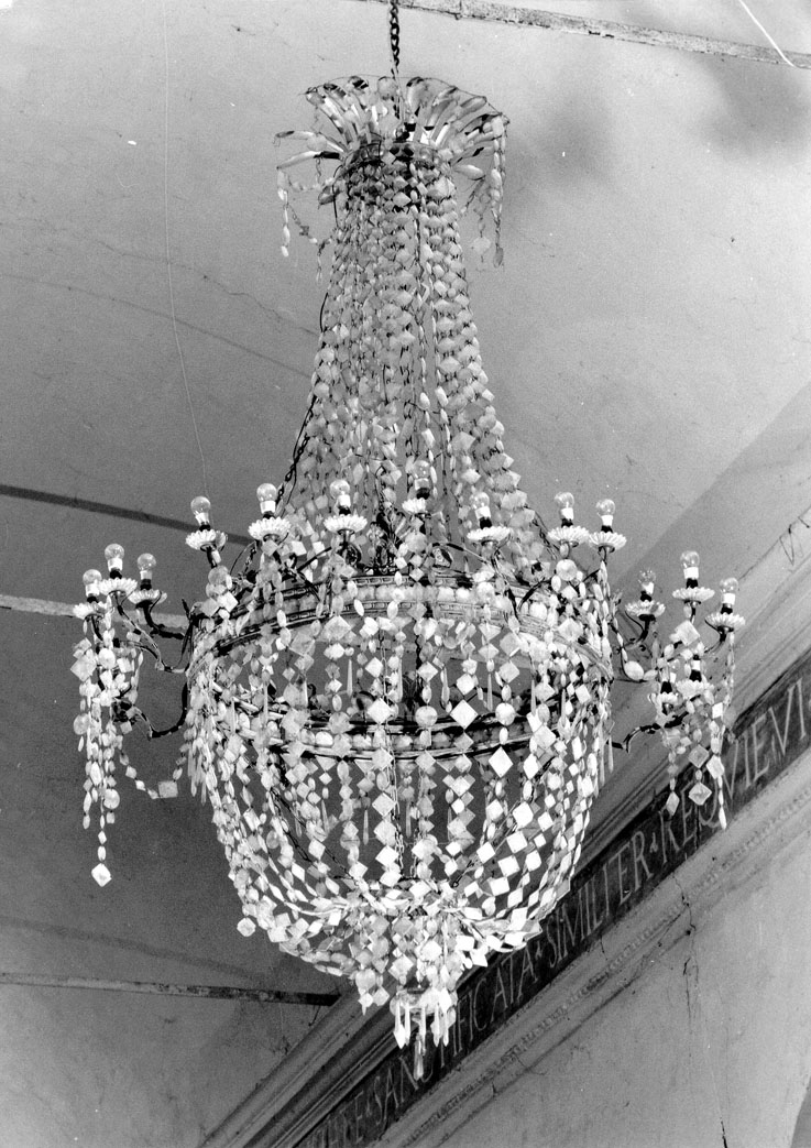 lampadario - manifattura italiana (prima metà sec. XX)