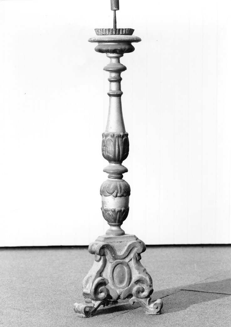 candeliere, serie - bottega italiana (fine/inizio secc. XVII/ XVIII)