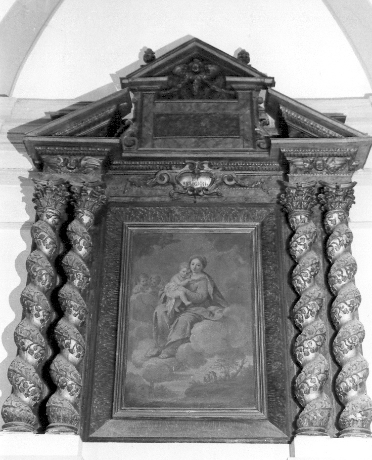 altare, elemento d'insieme - bottega marchigiana (metà sec. XVII)