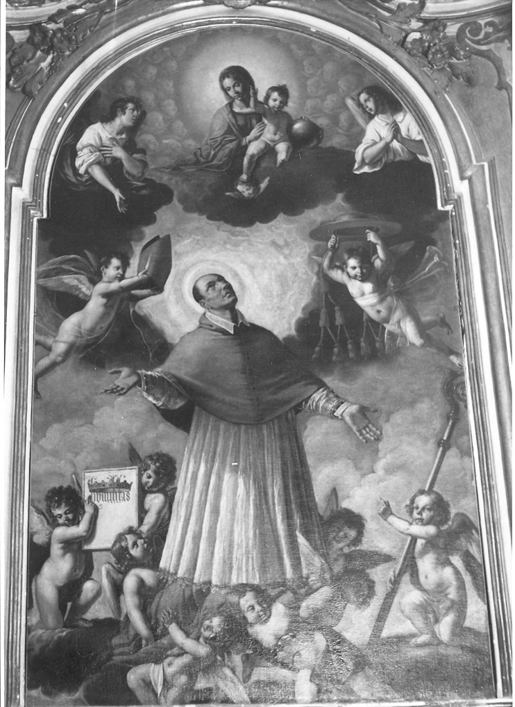 San Carlo Borromeo (dipinto) di Guerrieri Giovanni Francesco (attribuito) (metà sec. XVII)