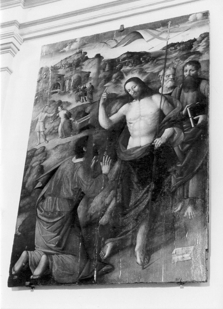 incredulità di San Tommaso (dipinto) di Presutti Giuliano detto Giuliano da Fano (sec. XVI)