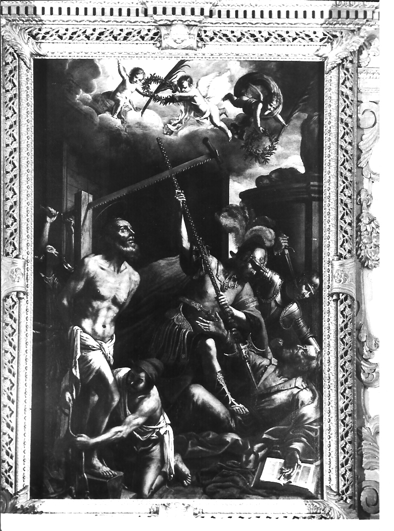 Martirio dei Santi Simone e Giuda (dipinto) di Guerrieri Giovanni Francesco (sec. XVII)