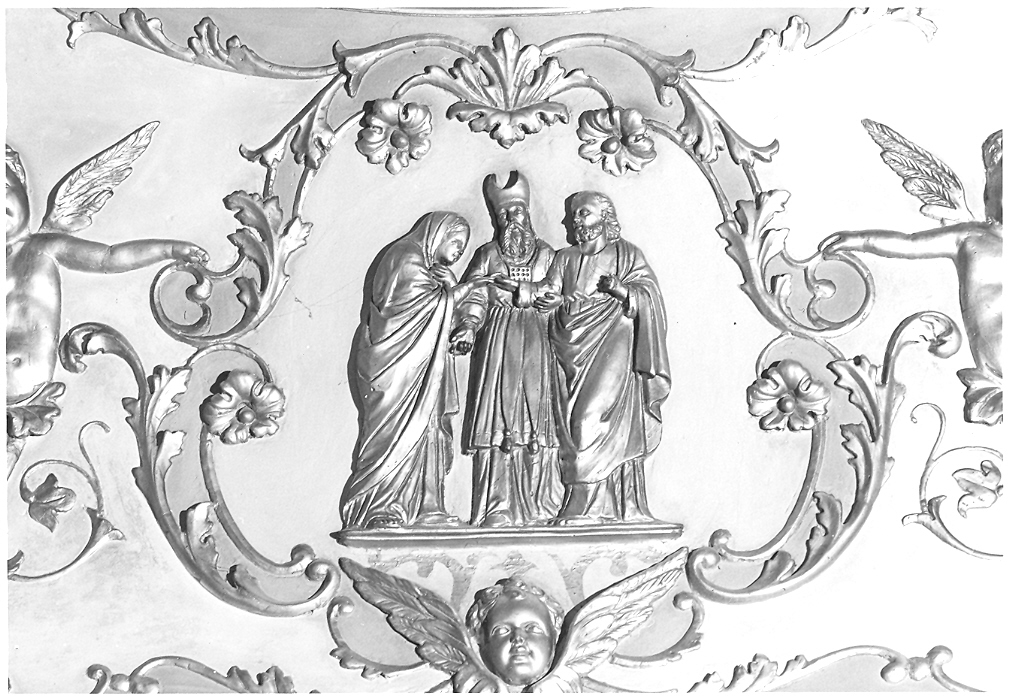 Sposalizio di Maria Vergine (rilievo) di Buffoni Giovanni (seconda metà sec. XIX)