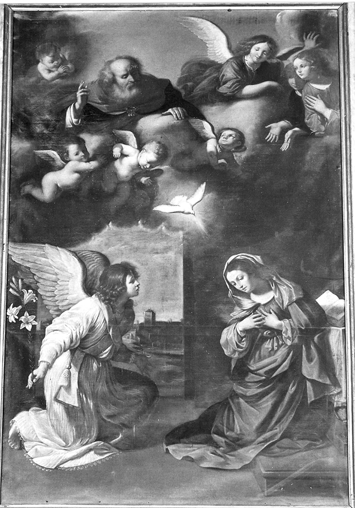 Annunciazione (dipinto) di Salvi Giovanni Battista detto Sassoferrato (attribuito) (sec. XVII)