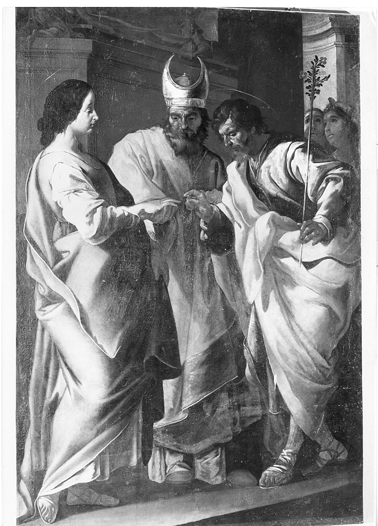 Sposalizio di Maria Vergine (dipinto) di Savonanzi Emilio (seconda metà sec. XVII)