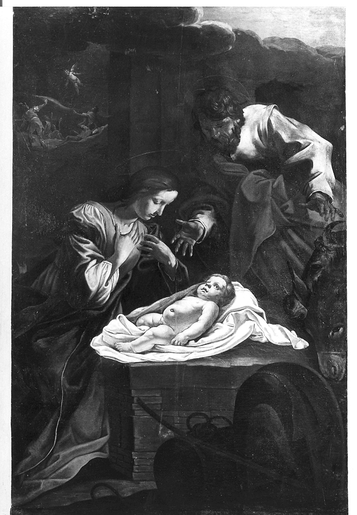 natività di Gesù (dipinto) di Savonanzi Emilio (seconda metà sec. XVII)