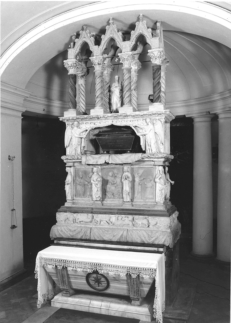 monumento funebre, insieme di Tino di Camaino (cerchia) (sec. XIV, sec. XV)