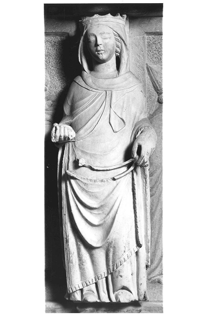 Virtù (statua) di Tino di Camaino (cerchia) (sec. XIV, sec. XV)