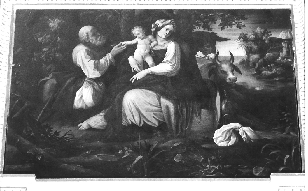 riposo nella fuga in Egitto (dipinto) di Cesari Giuseppe detto Cavalier d'Arpino (prima metà sec. XVII)