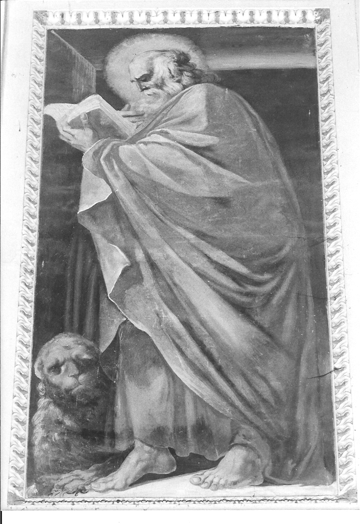 San Marco Evangelista (dipinto, elemento d'insieme) di Gasparini Gaspare (seconda metà sec. XVI)