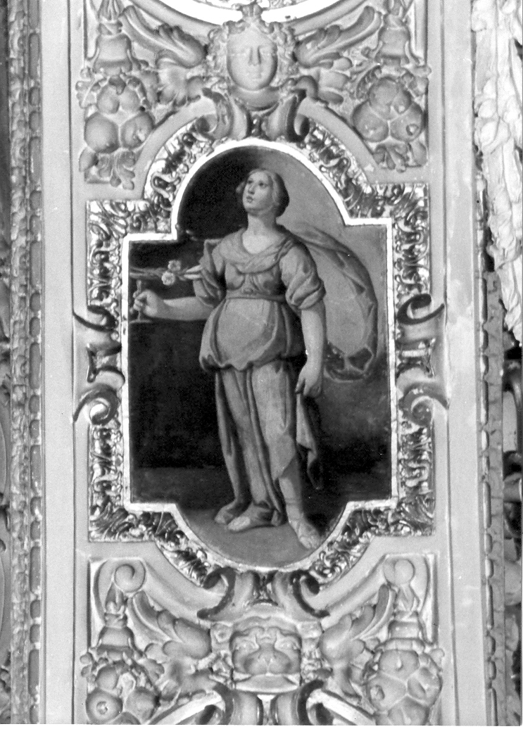 figura allegorica femminile (dipinto, elemento d'insieme) di Carosi Giovanni Antonio (attribuito) (sec. XVII)