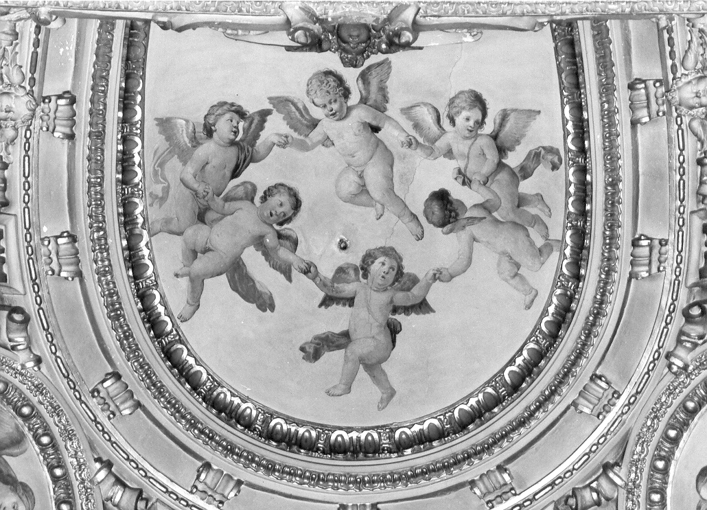 gloria di angeli (dipinto, elemento d'insieme) di Carosi Giovanni Antonio (attribuito) (sec. XVII)