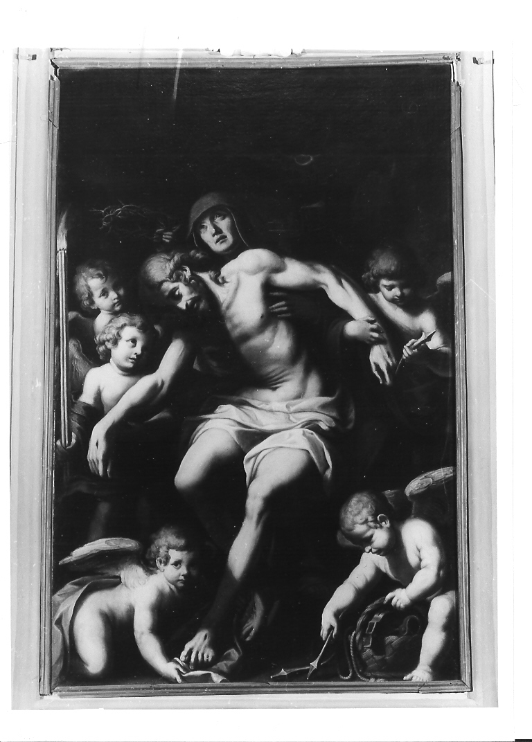 deposizione di Cristo dalla croce (dipinto) di Cialdieri Girolamo di Bartolomeo (attribuito) (metà sec. XVII)