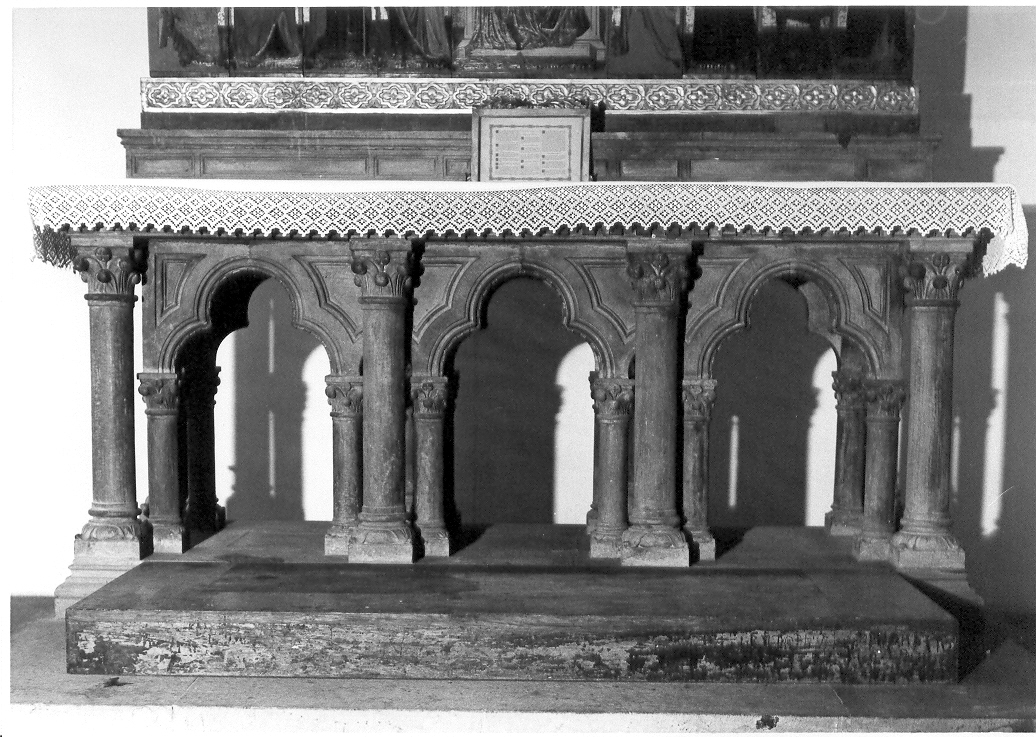 mensa d'altare di Castellucci Giuseppe, Cipriani Giuseppe (sec. XX)