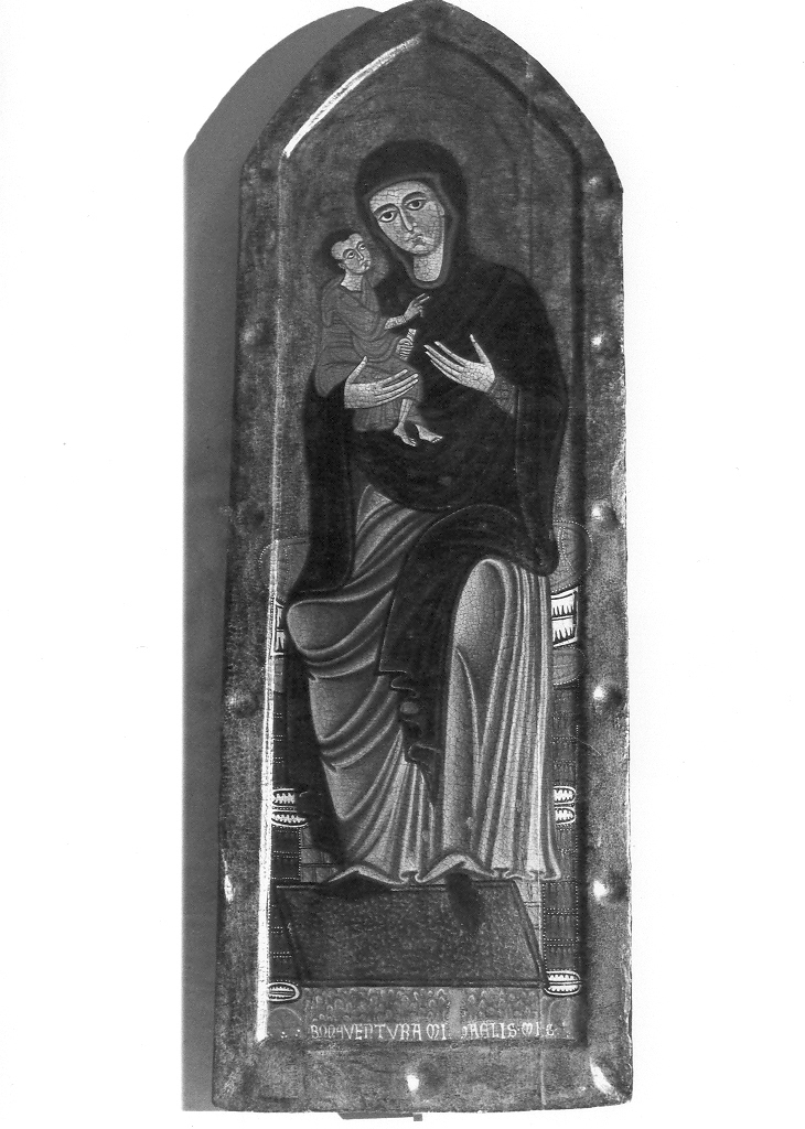Madonna con Bambino in trono (dipinto) di Bonaventura di Michele (seconda metà sec. XIII)