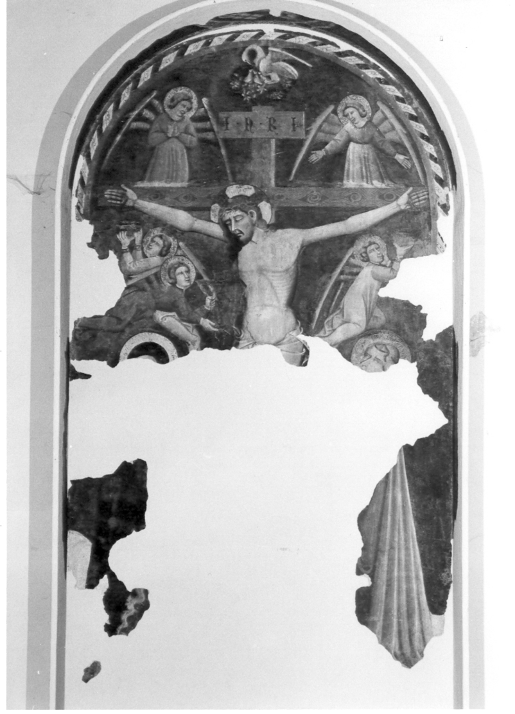 crocifissione di Cristo (dipinto) - ambito marchigiano (sec. XIV)
