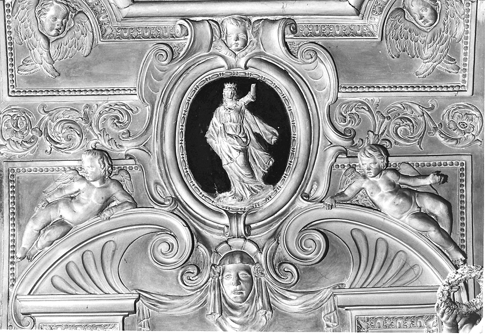 Santa Caterina d'Alessandria (decorazione plastica) - manifattura di Casteldurante (fine sec. XVI)