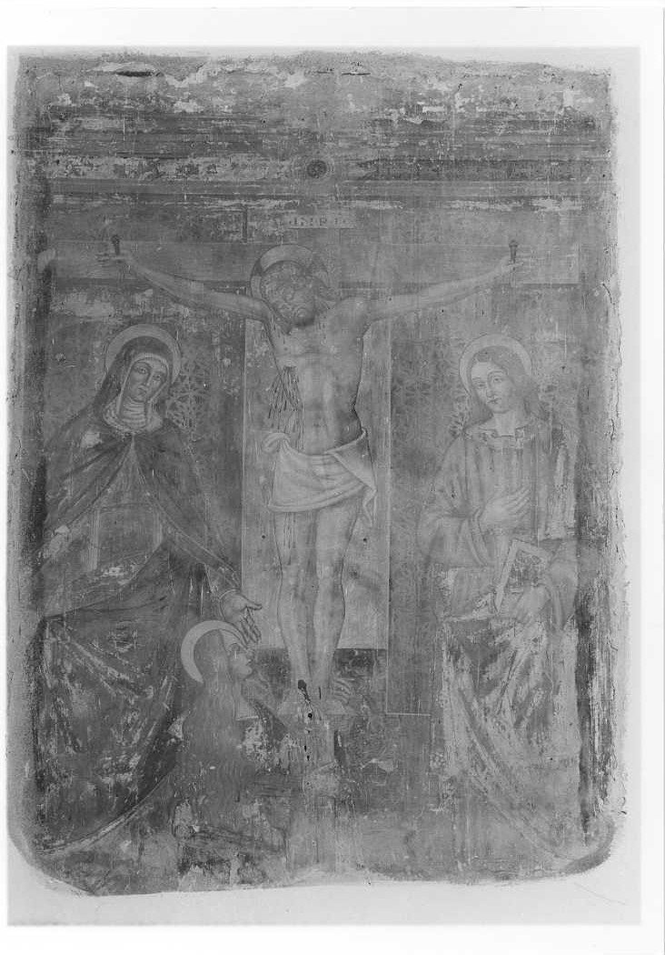 crocifissione di Cristo (dipinto) - ambito marchigiano, ambito umbro (seconda metà sec. XV)