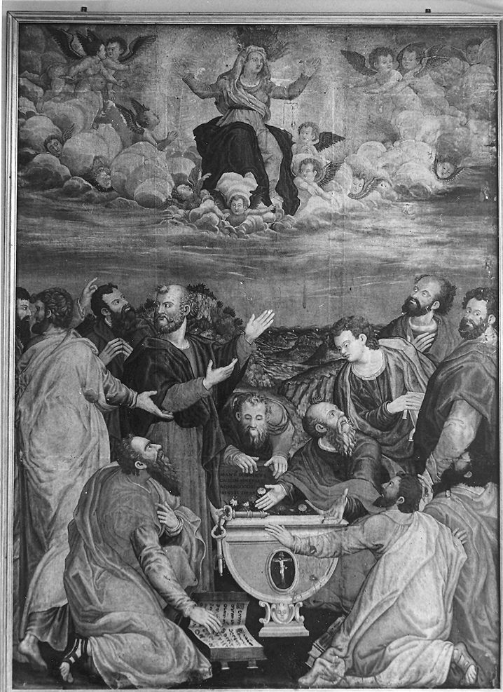 assunzione della Madonna (dipinto) di Dominici Mario Antonio (sec. XVI)