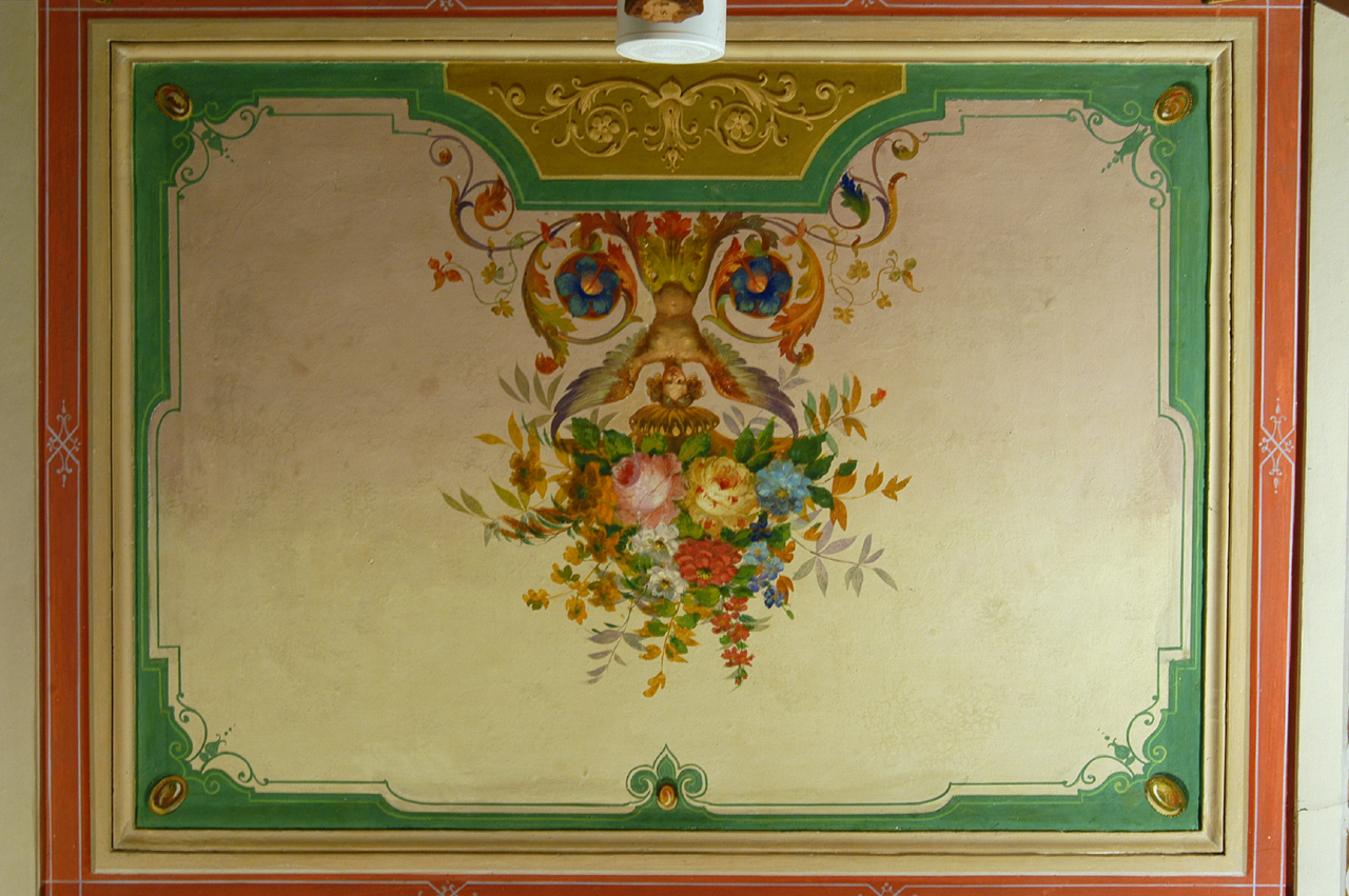 motivi decorativi e allegorie delle quattro stagioni (dipinto) di Morini Fortunato (sec. XIX)