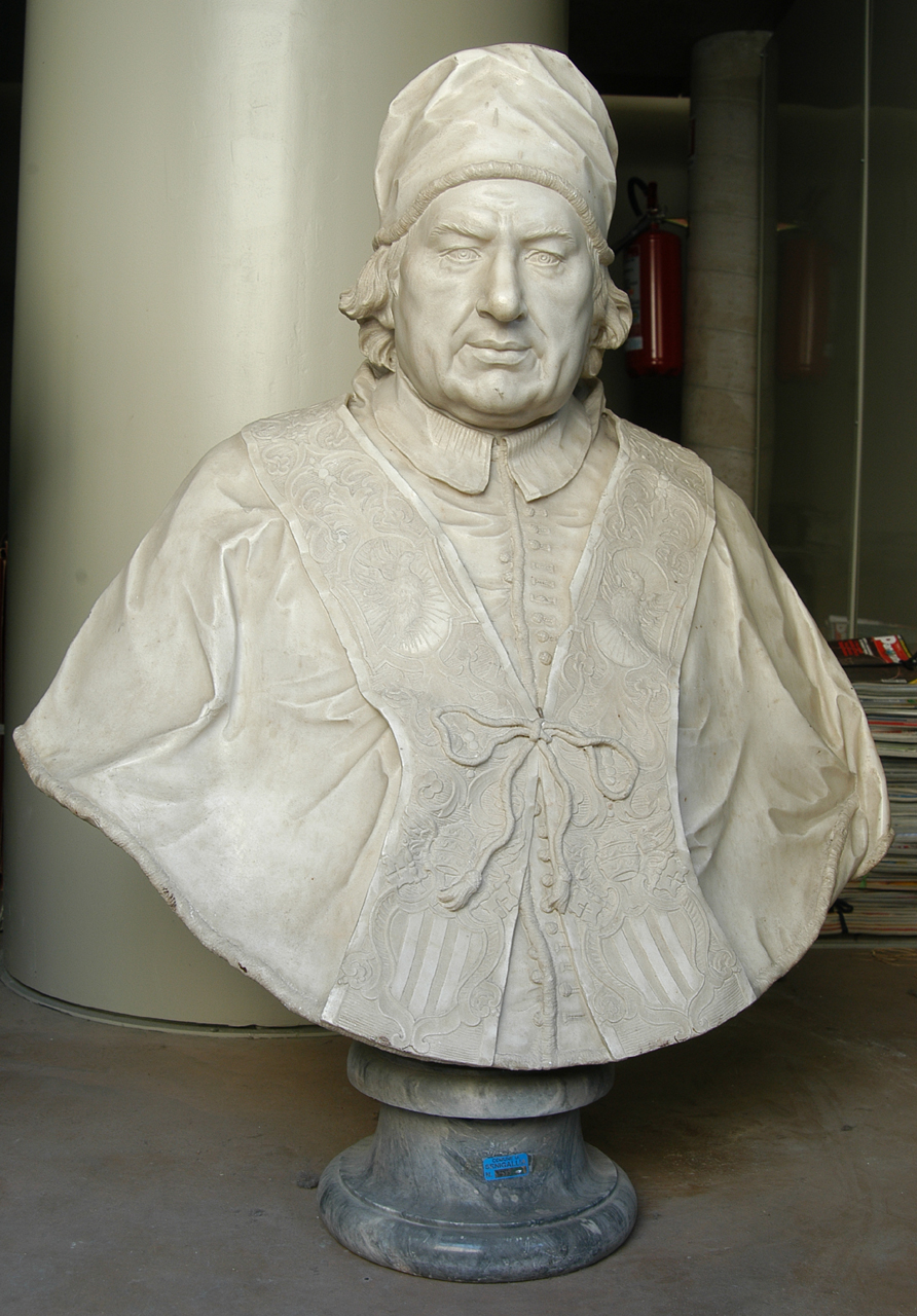 Cardinale Prospero Lambertini (busto) - bottega marchigiana (sec. XIX)