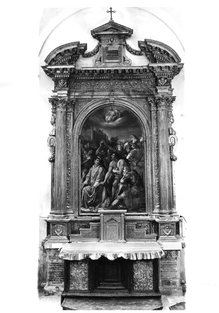 martirio di Santo Stefano (dipinto) di Zuccari Taddeo (attribuito), Zuccari Federico (attribuito) (sec. XVI)